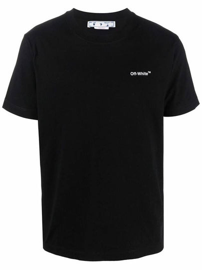 Wave Diag Slim Short Sleeve T Shirt Black - OFF WHITE - BALAAN 2