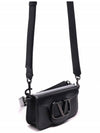 Loco Mini Leather Shoulder Bag Black - VALENTINO - BALAAN 4