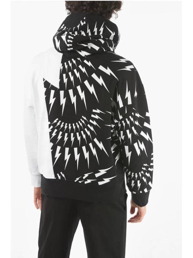 Thunder Hoodie White Black - NEIL BARRETT - BALAAN 4