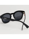 Sunglasses KZ40163I 01A round black horn rim - KENZO - BALAAN 4