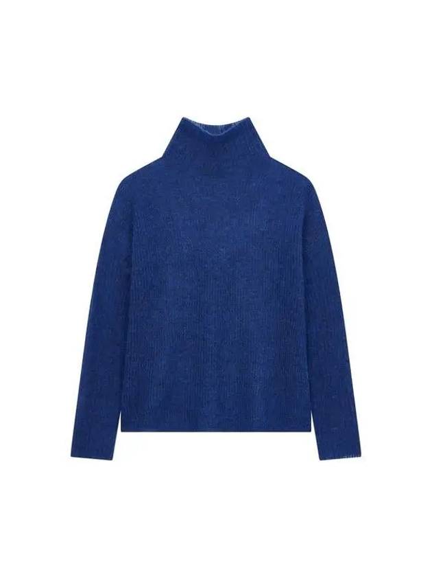 Women s Alpaca Wool Turtleneck Sweater Blue 271636 - EMPORIO ARMANI - BALAAN 1