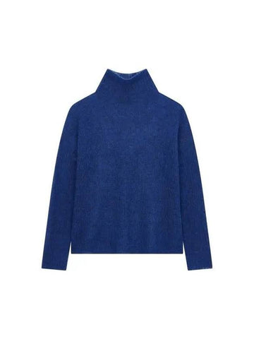 Women s Alpaca Wool Turtleneck Sweater Blue 271636 - EMPORIO ARMANI - BALAAN 1