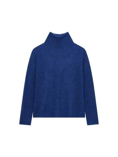 Women s Alpaca Wool Turtleneck Sweater Blue 271636 - EMPORIO ARMANI - BALAAN 1