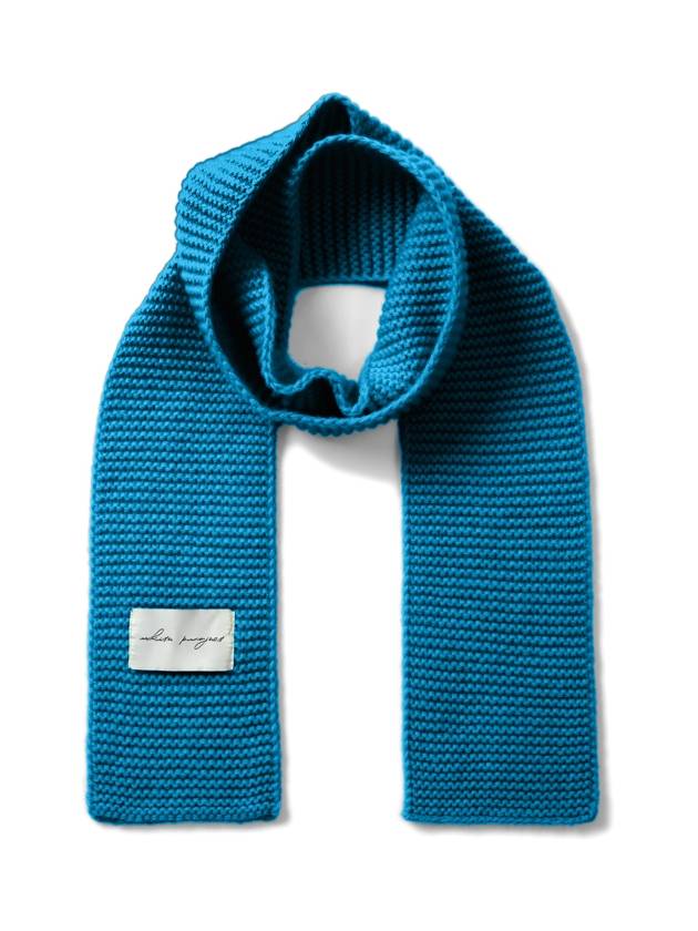 Lyra Lambswool 100 Muffler Aston Blue - WHITE PROJECT - BALAAN 3