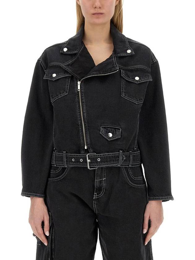 Jacket 06043237 1555 BLACK - MOSCHINO - BALAAN 2