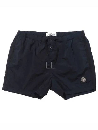 Wappen Patch Nylon Metal Swim Shorts Navy - STONE ISLAND - BALAAN 2