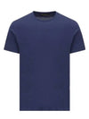 Silk Cotton Soft Short Sleeve T-Shirt Delft Blue - LORO PIANA - BALAAN 2