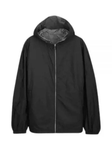 Re-Nylon Reversible Blouson Jacket Black - PRADA - BALAAN 1