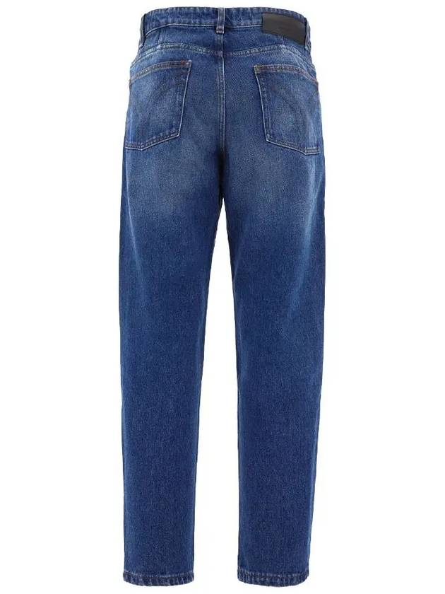 Tapered Fit Denim Jeans Blue - AMI - BALAAN 3