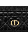 Dior amour Caro Freesia card wallet black Cannage calfskin heart motif S5130UNID M900 - DIOR - BALAAN 3