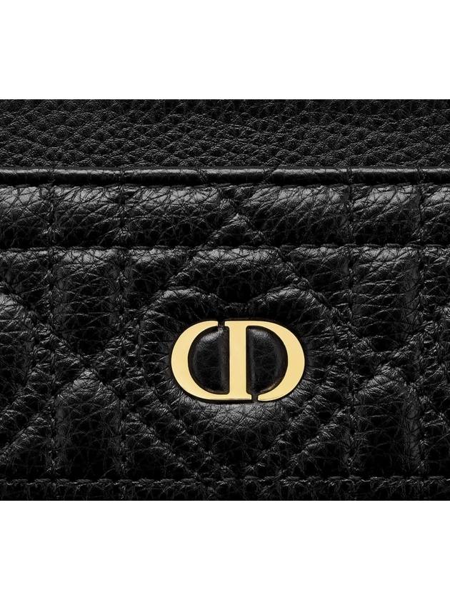 Dior amour Caro Freesia card wallet black Cannage calfskin heart motif S5130UNID M900 - DIOR - BALAAN 3