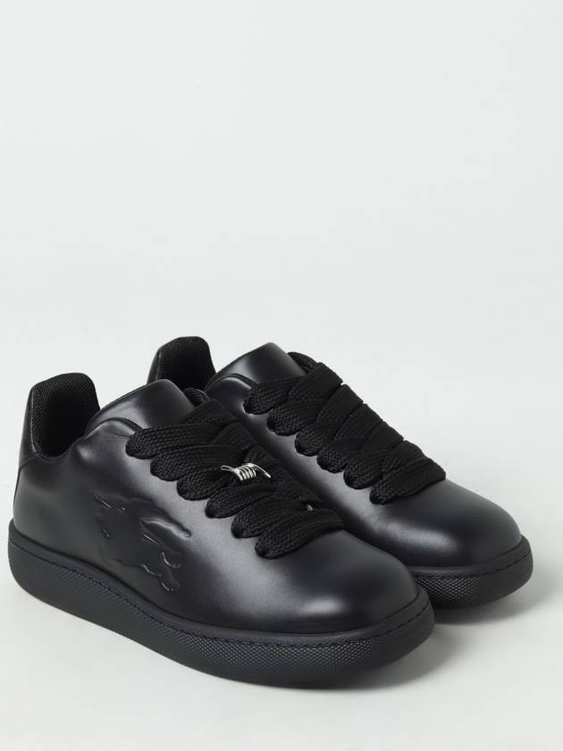 EKD Embossed Logo Leather Low-Top Sneakers Black - BURBERRY - BALAAN 3