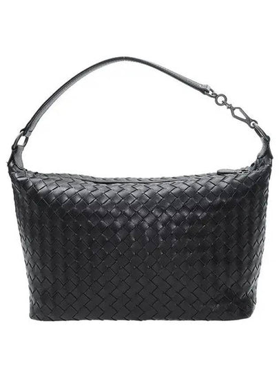 Intrecciato Napa Leather Shoulder Bag Black - BOTTEGA VENETA - BALAAN 2