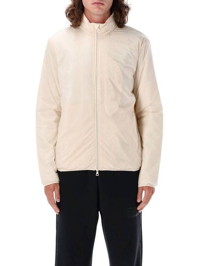 Logo print zip up jacket cream - EMPORIO ARMANI - BALAAN 2