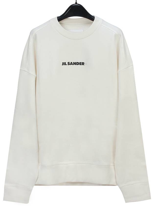 Unisex Plus Logo Sweatshirt JPPU7075113 WU248608 102 WHITE JIC001wh - JIL SANDER - BALAAN 1