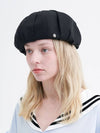 Twisted Ribbon Beret Black - BROWN HAT - BALAAN 2