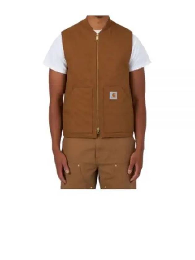 Logo Patch Zipper Vest Hamilton Brown - CARHARTT WIP - BALAAN 2