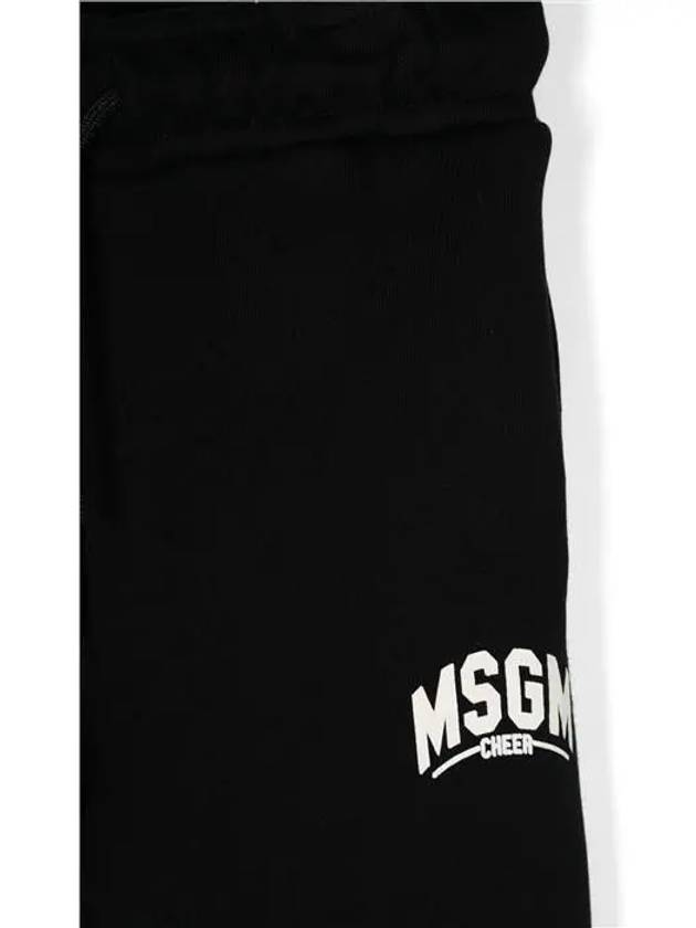 Kids Logo Comfort Track Pants Black - MSGM - BALAAN 3