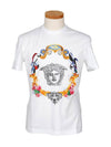 Logo Cotton Short Sleeve T-Shirt White - VERSACE - BALAAN 3