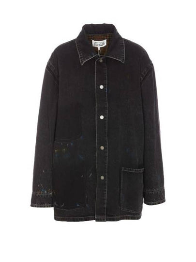 Single Breasted Denim Jacket Black - MAISON MARGIELA - BALAAN 2