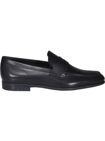 Men's Penny Leather Loafers Black - TOD'S - BALAAN