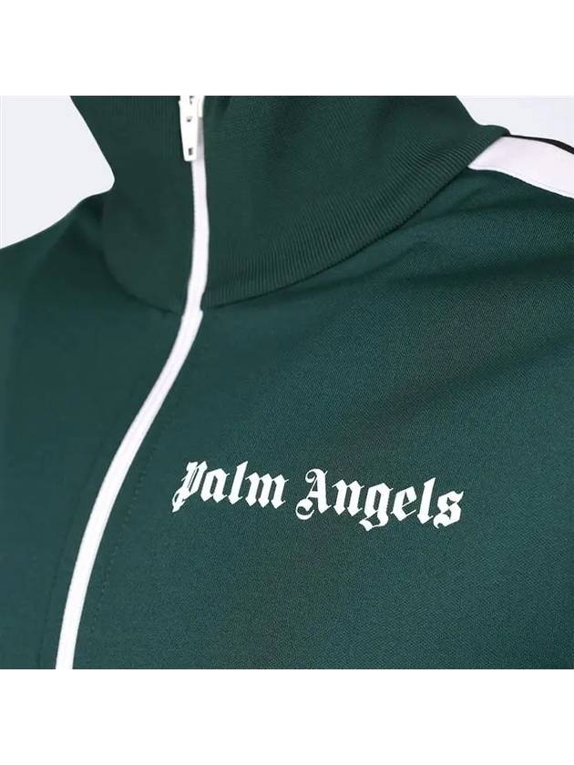 Logo Print Track Jacket Green - PALM ANGELS - BALAAN 5