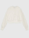 GG Logo Cotton Sweatshirt White - GUCCI - BALAAN 2