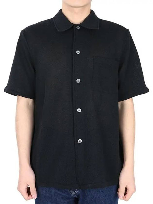 Box Boucle Short Sleeve Shirt Black - OUR LEGACY - BALAAN 2