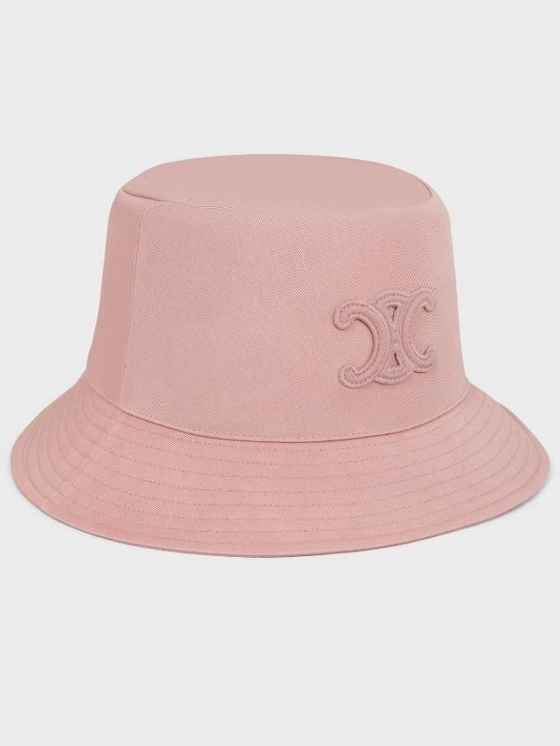 Triomphe Gabardine Cotton Bucket Hat Vintage Pink - CELINE - BALAAN 4