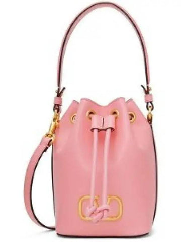 Mini V logo signature bucket bag bubble 4W2P0Z44VNLZQQ - VALENTINO - BALAAN 1