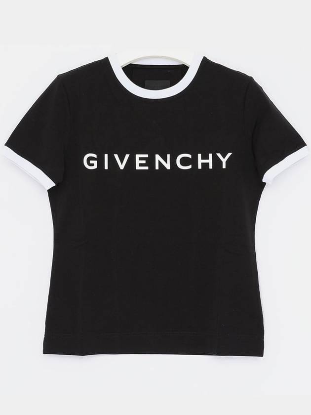 Archetype Slim Fit Cotton Short Sleeve T-Shirt Black - GIVENCHY - BALAAN 2