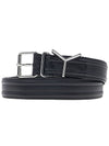 Y Project Wire Y buckle leather belt BELT27S24 BLACK SILVER - Y/PROJECT - BALAAN 1