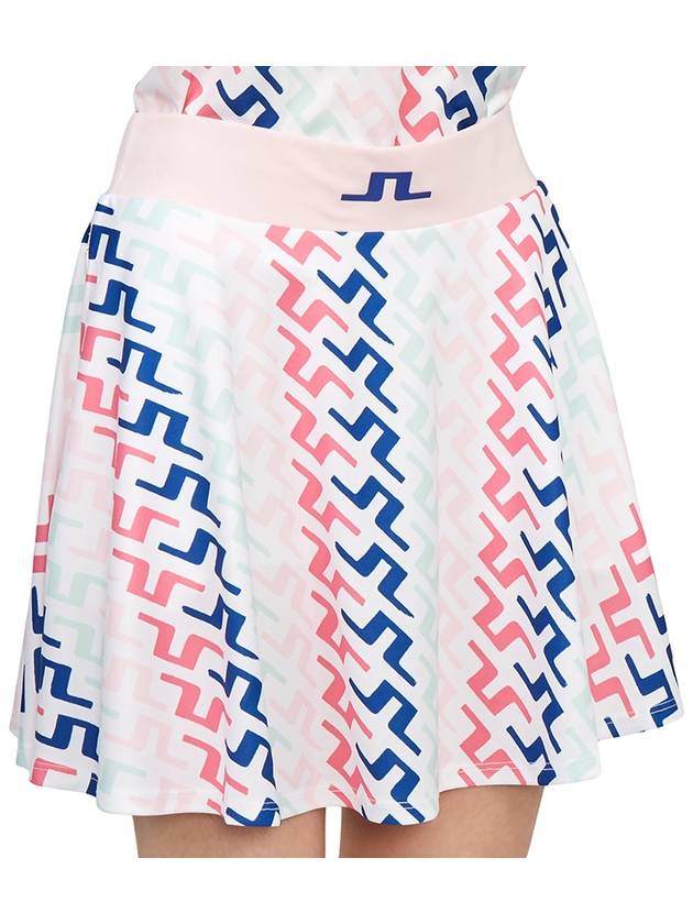 Joline Print A Line Skirt Pink Painted Bridge - J.LINDEBERG - BALAAN 10