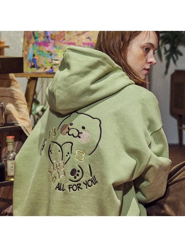 CPGN Kakao Friends Chunsik Pop Hoodie Khaki - CPGN STUDIO - BALAAN 1