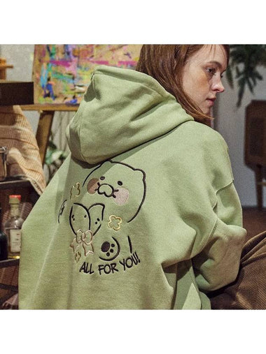 CPGN Kakao Friends Chunsik Pop Hoodie Khaki - CPGN STUDIO - BALAAN 1