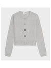 Triomphe Cashmere Cardigan Grey - CELINE - BALAAN 2