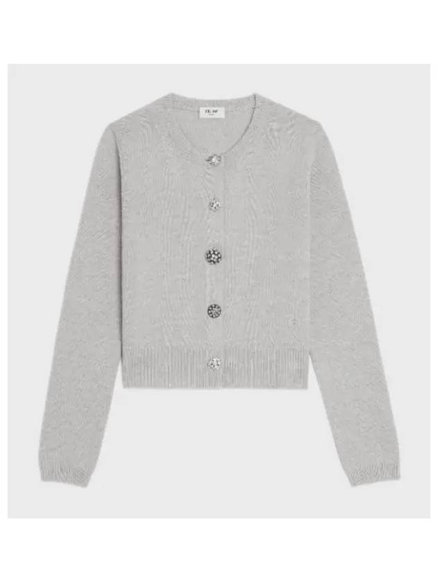 Triomphe Cashmere Cardigan Grey - CELINE - BALAAN 2