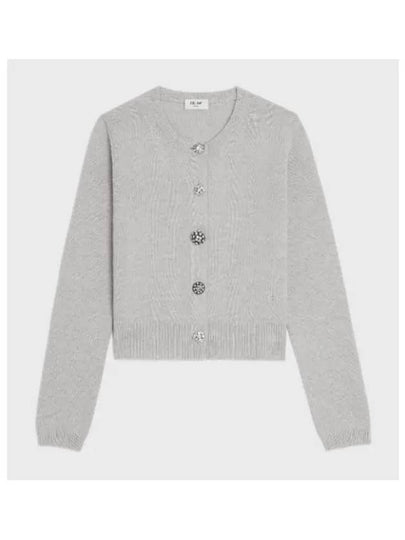 Triomphe Cashmere Cardigan Grey - CELINE - BALAAN 2