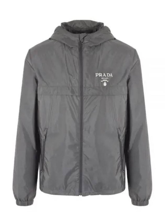 Re-nylon hooded blouson jacket - PRADA - BALAAN 2