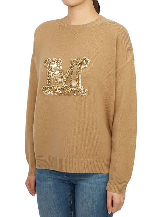 Palato Knit Top Camel - MAX MARA - BALAAN 3