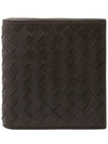 Intrecciato Small Folder Half Wallet Brown - BOTTEGA VENETA - BALAAN 3