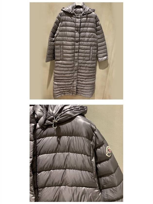 1D10000 C0183 907 CHOCOLAT Technical down coat dark gray women's padded TR - MONCLER - BALAAN 4