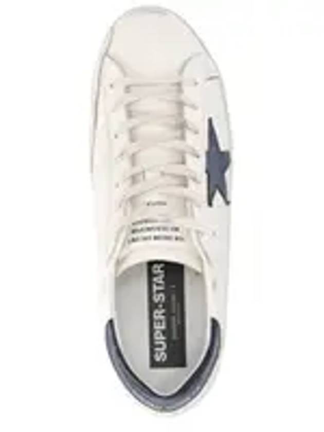 Superstar Beige Night Blue Heel Tab Sneakers - GOLDEN GOOSE - BALAAN 6