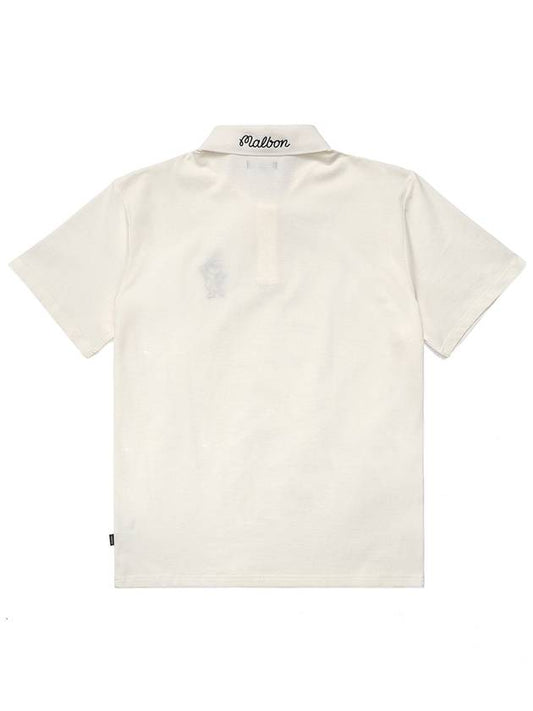 Tiger Collection Bucket Polo T Shirt OFF WHITE - MALBON GOLF - BALAAN 2