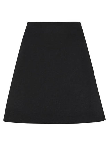 Grande Poudre A-Line Skirt Black - BOTTEGA VENETA - BALAAN 1