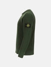 Wappen Patch Crew Neck Ribbed Wool Knit Top Green - STONE ISLAND - BALAAN 5