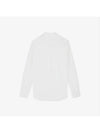 Dressed Fox Patch Relaxed Long Sleeve Shirt White - MAISON KITSUNE - BALAAN 3