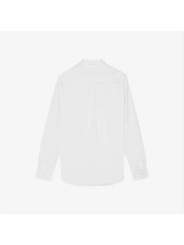 Dressed Fox Patch Relaxed Long Sleeve Shirt White - MAISON KITSUNE - BALAAN 3