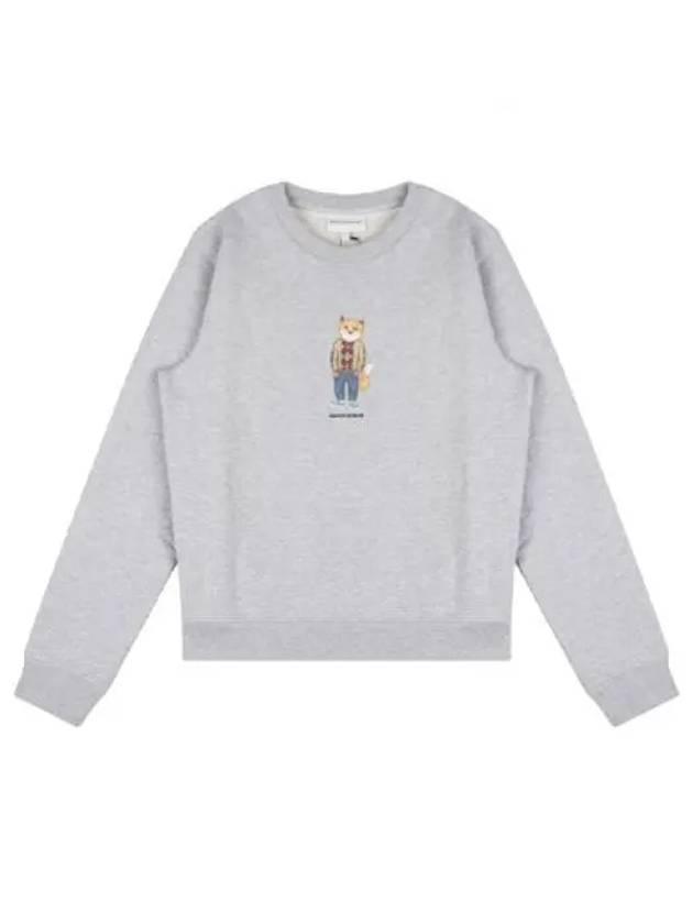 Women's Dress Fox Printing Sweatshirt Grey - MAISON KITSUNE - BALAAN 2