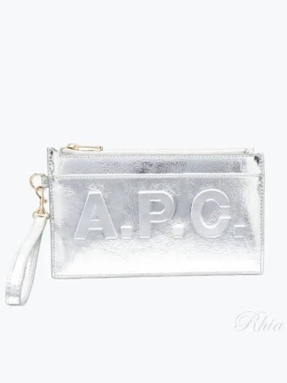 Pochette Clutch Bag Silver - A.P.C. - BALAAN 2